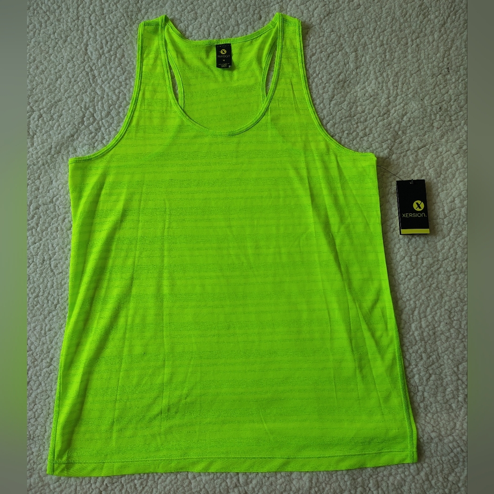 *NWT* Xersion Women's Medium Lime Racerback Activewear Athletic Tank